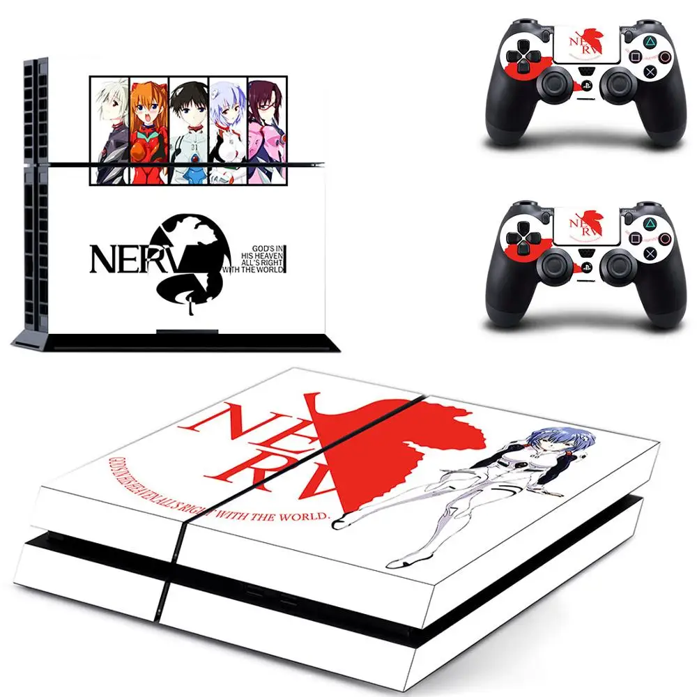 Наклейка s Neon Genesis Evangelion наклейка для PS4 PS 4 игровая станция Pegatinas консоли playstation и 2