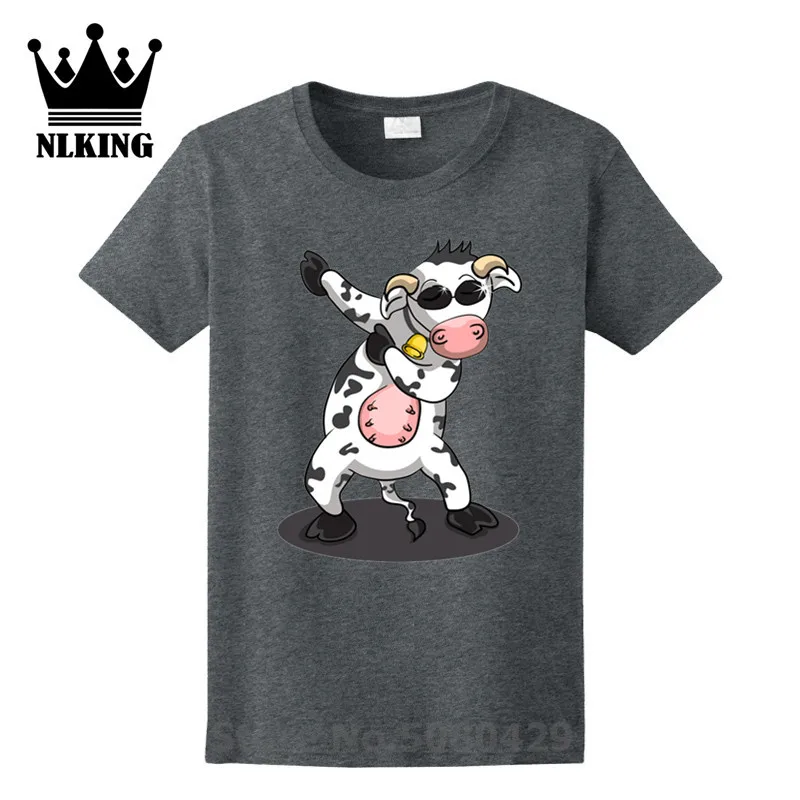 Забавная футболка с изображением танцующей коровы животных футболки для малышей