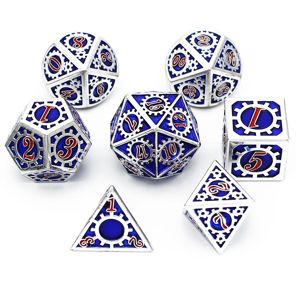 2020 новые DnD металлические игральные кости RPG MTG для настольных RPGs игр D20 D12 D10 D8 D6 D4