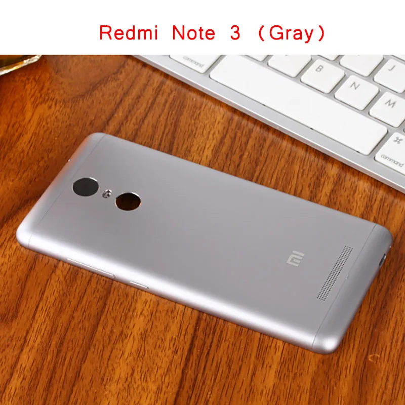 Чехол для Xiaomi Redmi Note 3 150 мм, чехол для аккумулятора Redmi Note 3 Pro, чехол для задней панели, чехол для корпуса, Global Edition - Цвет: Note 3 Gray