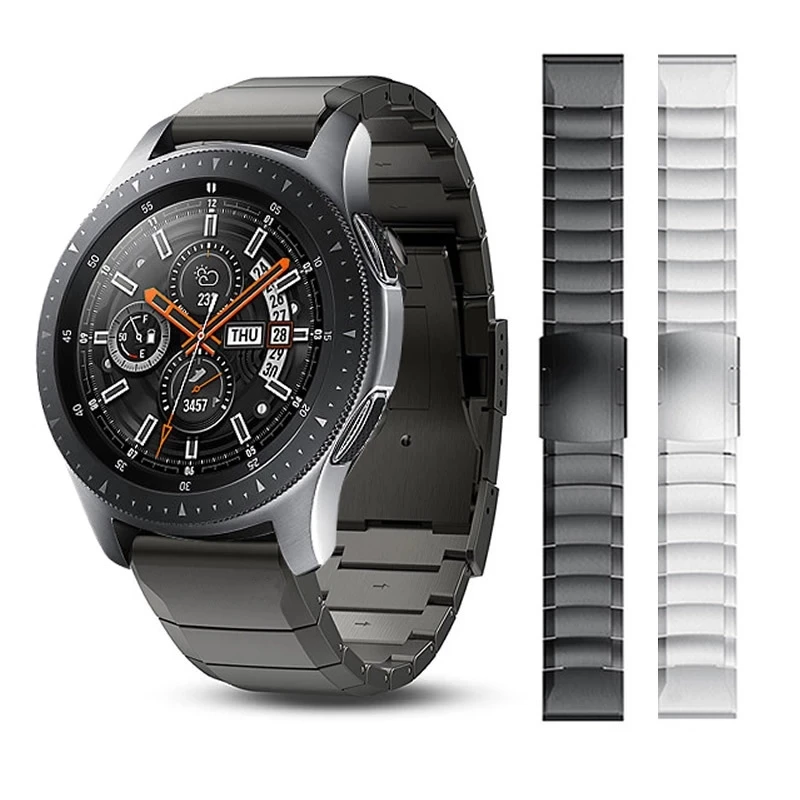 

Ремешок для часов Samsung Galaxy Watch 46 мм, браслет из нержавеющей стали для HUAWEI watch GT2 Amazfit GTR 47 мм Fossil Gen 5 Gear S3, 22 мм 20 мм