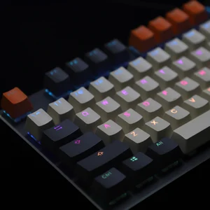 oem 124 key double shot shine through pbt carbon miami ansi gk61 keycaps for mechanical keyboard 96 84 68 keychron gmmk sa gmk free global shipping