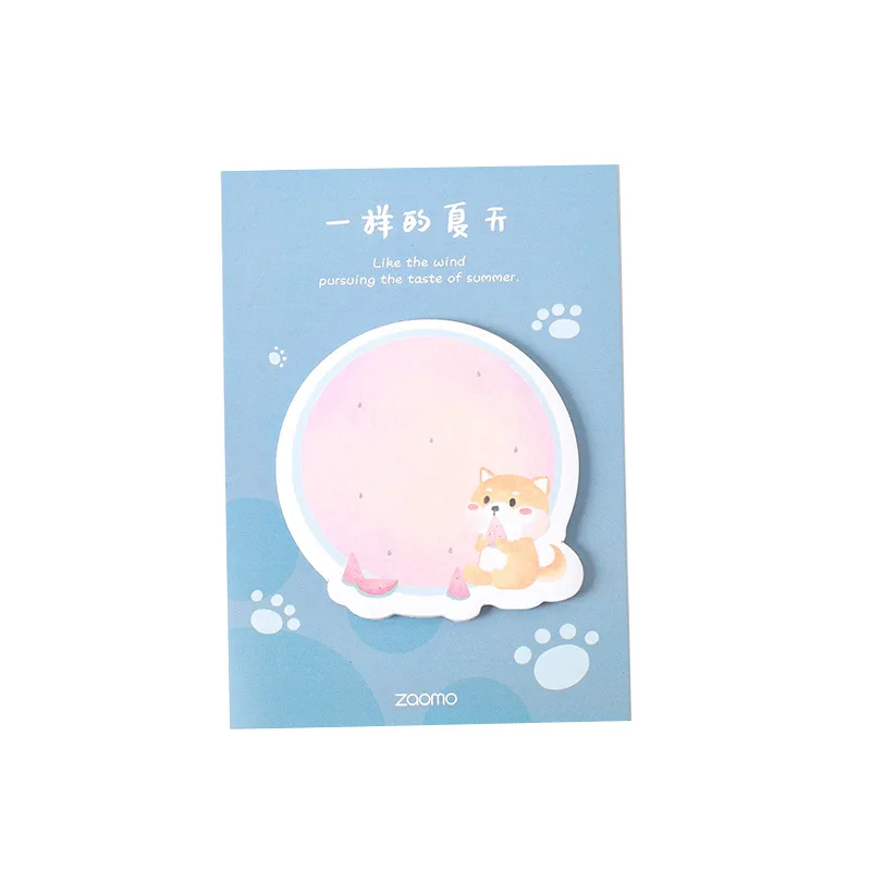 Kawaii Cat dog Planet memo pad N Times Липкие заметки записная книжка милый планировщик наклейки