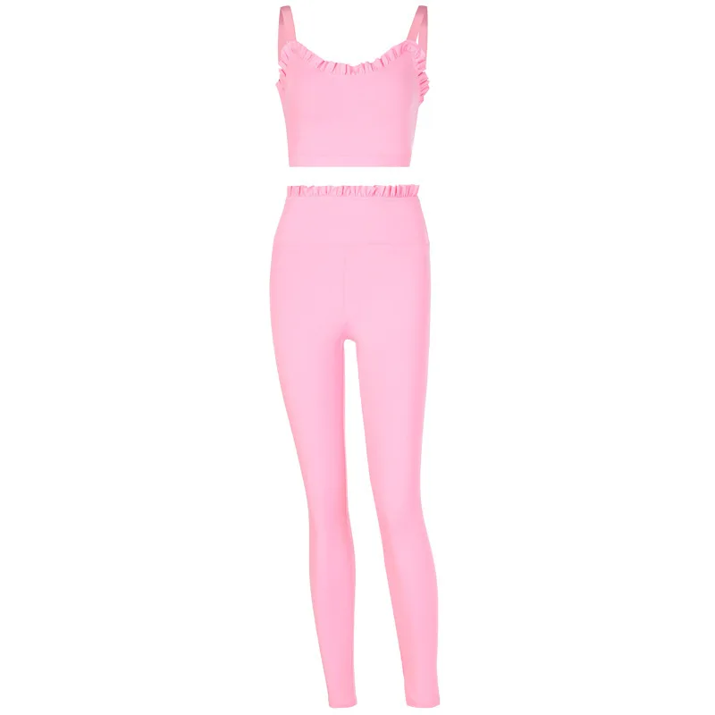 

Top Sports 2021 Fashion Women Blouses Bra Yoga Set 2 Piece Set Yoga Suit with Suspender Waistcoat, Hip Lifting and Underpants