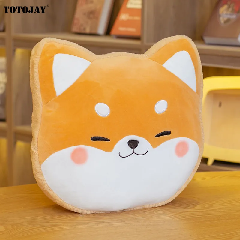 

4 Styles Cartoon Soft Animals Pillow Lovely Shiba Inu/Cats/Pink Pig/Husky Dog Plush Toys Sofa Chair Cushion Home Decor Girl Gift