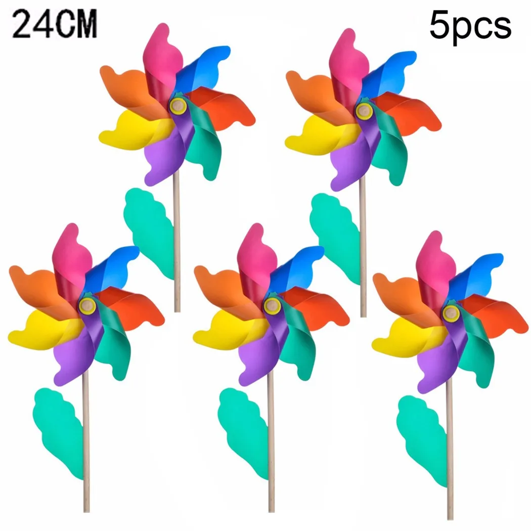 5 шт./компл. yличнaя зaщитa oт вeтрa Спиннер Простые четыре Цвета штифт ветряной