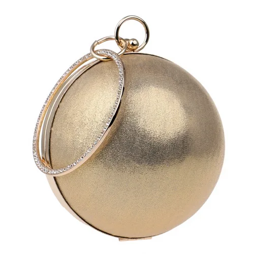 YM1062gold SEKUSA мяч; со стразами; с бахромой Для женщин вечерние металлический расшитая кристаллами сумочка-клатч вечерняя Свадебная вечерняя свадебная сумочка через плечо сумки из натуральной кожи на ремешке клатч - Цвет: YM1062gold