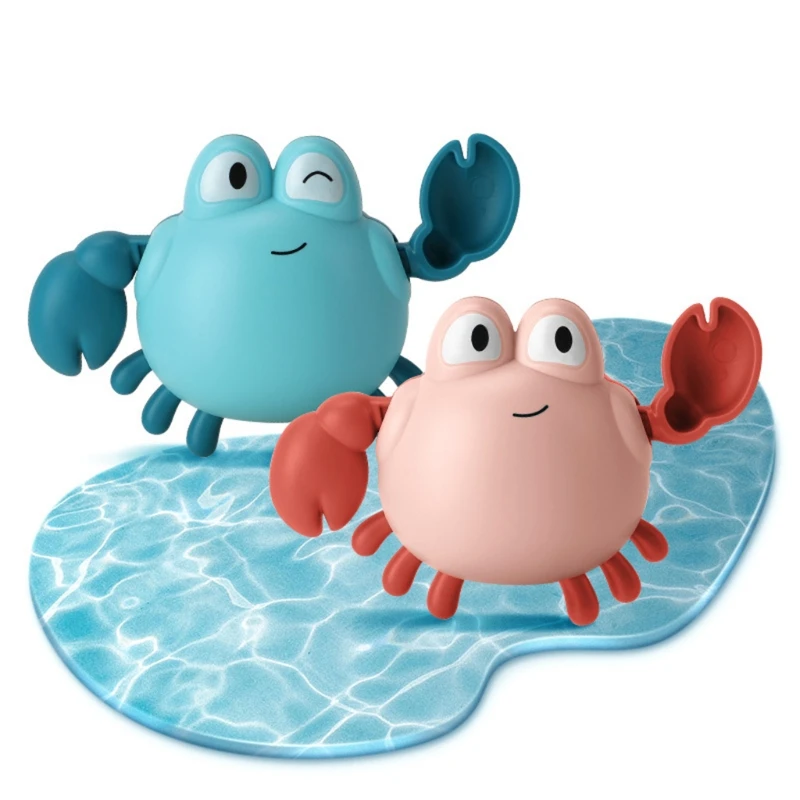 

85DE .Baby Bath Toys for Toddlers 6 to 12 Months Bathtub Toys Floating Toys Windup Crab Birthday Gifts for 1 2 3 Year Old Boy