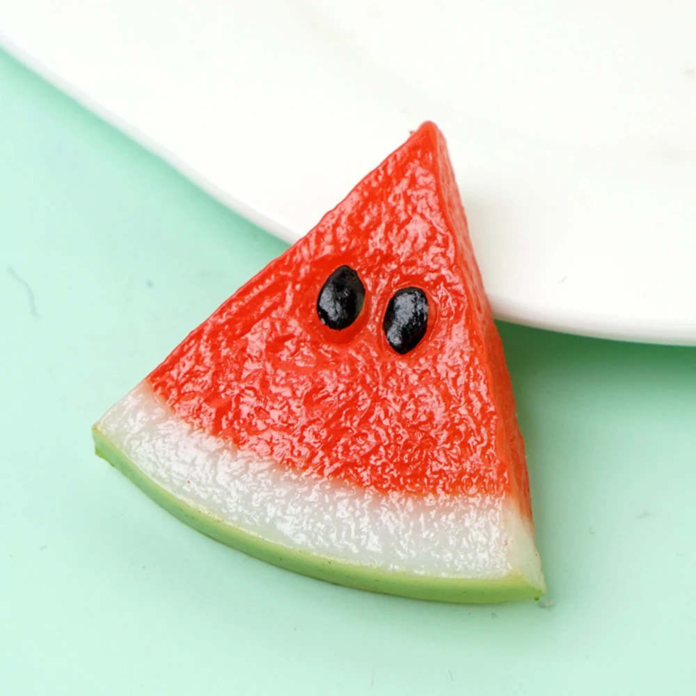 

Simulation Fruit Slices Fruit Block Artificial Plastic Fruit Models Lifelike Decorative Fake Fruit Photo Props Desktop Decor