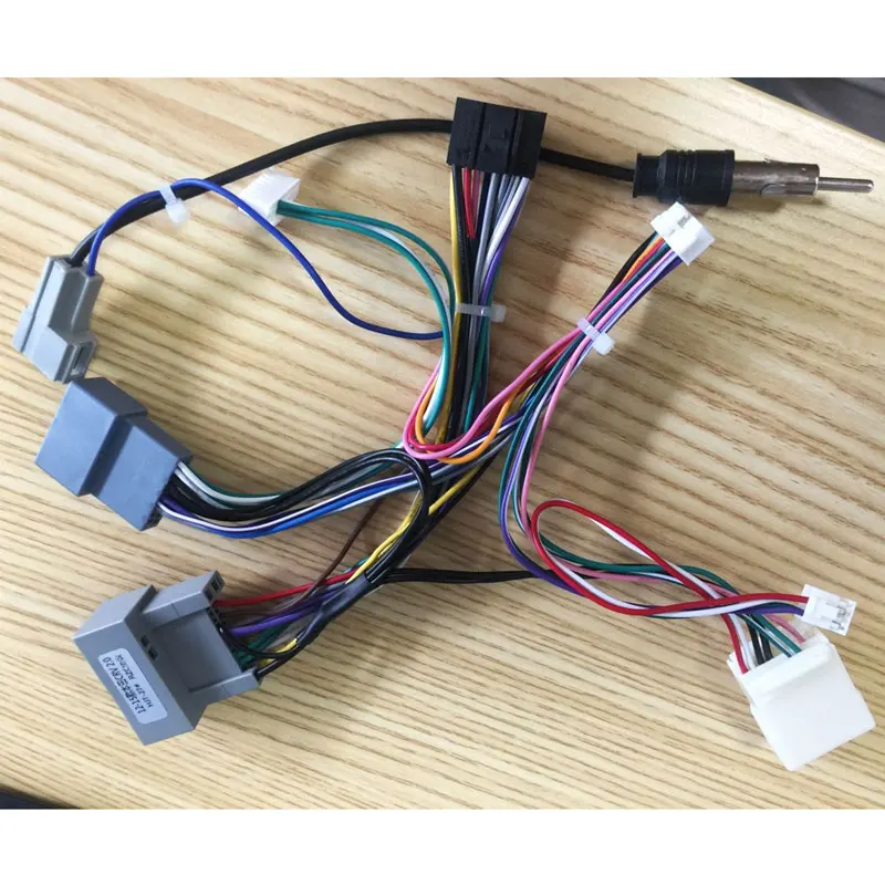 power cable 9 дюймов 2din Автомагнитола фасции для HONDA CIVIC 2012-(левое колесо) стерео Панель Даш Установка двойной Din CD DVD gps рамка - Название цвета: power cable