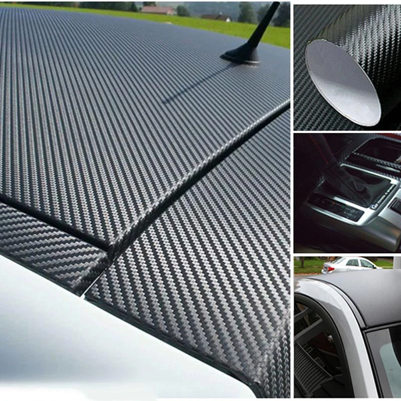 SPEEDWOW Черная Виниловая пленка из углеродного волокна для автомобиля оберточная