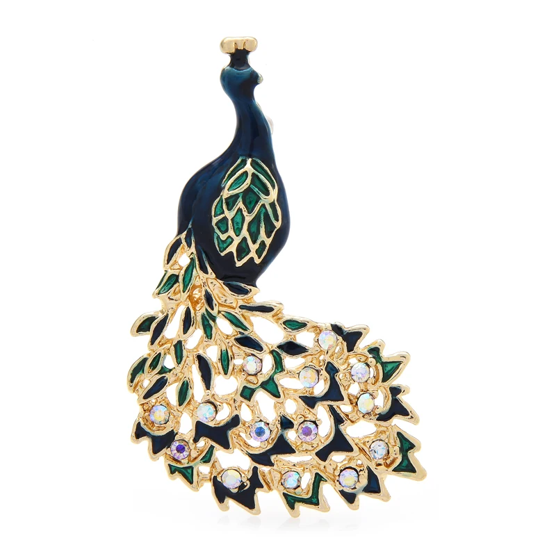 Женская эмалированная брошь Wuli &amp baby разноцветная зимняя в виде разноцветного