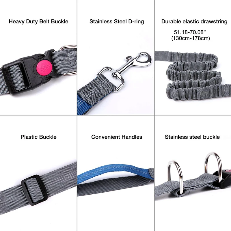 1 шт. поводок для собаки с ручкой без рук эластичный светоотражающий рюкзак пояс