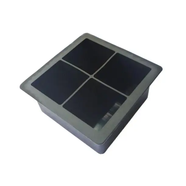 4-полостная большая силиконовая форма для льда желе мыла поднос инструмент | Дом и