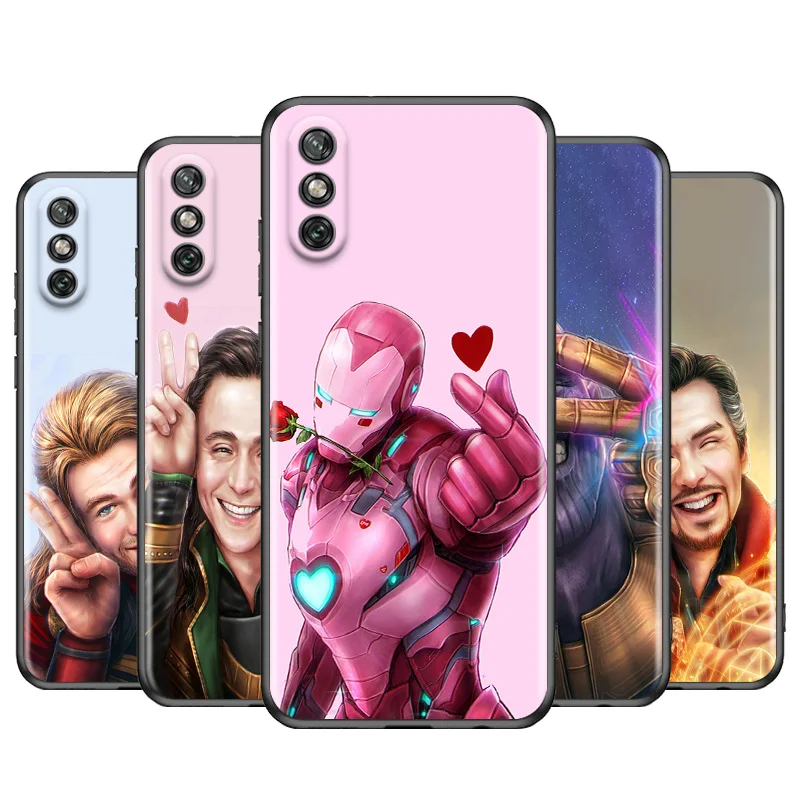 

Cute Superhero Funny For Huawei Y9S Y8S Y6S Y9A Y7A Y8P Y7P Y5P Y6P Y7 Y6 Y5 Pro Prime 2020 2019 Black Soft Phone Case