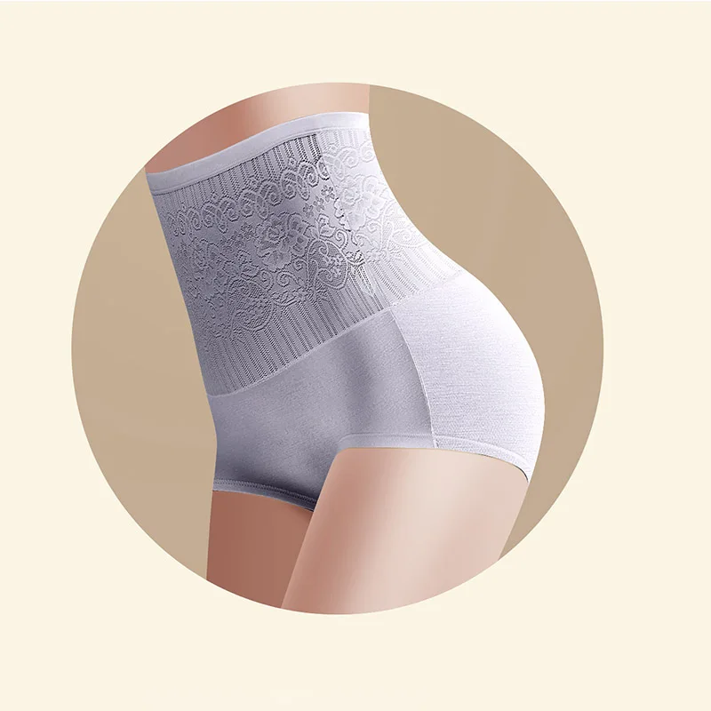 Трусики женские кружевные с завышенной талией пикантные Бесшовные дышащие