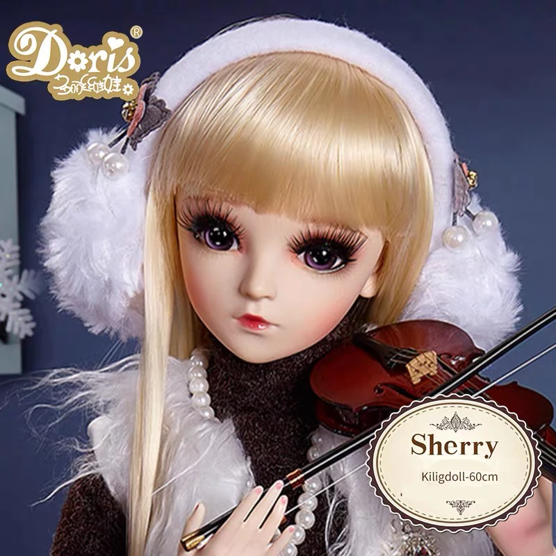 10 BJD кукла, 18 шаров, шарнирная кукла, 3D глаза, 1/3 BJD, кукла 60 см, куклы для девочек, игрушки, длинный парик, волосы для девочек, рождественский подарок - Цвет: 10