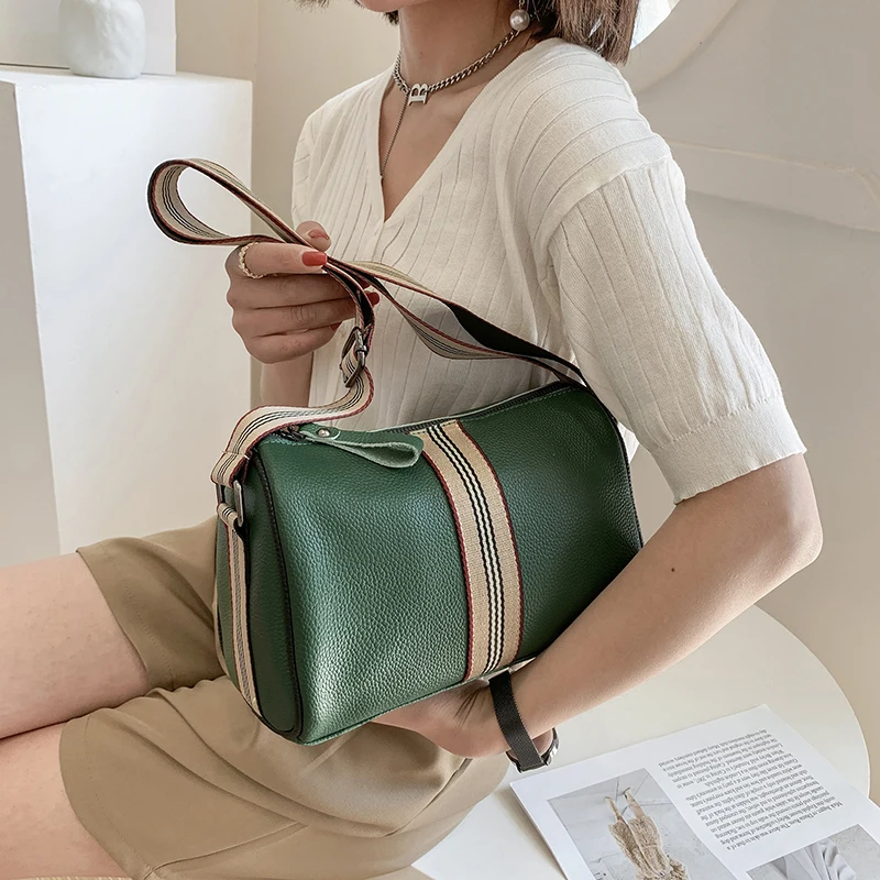 Женская сумка из натуральной кожи дизайнерская женская через плечо | Багаж и