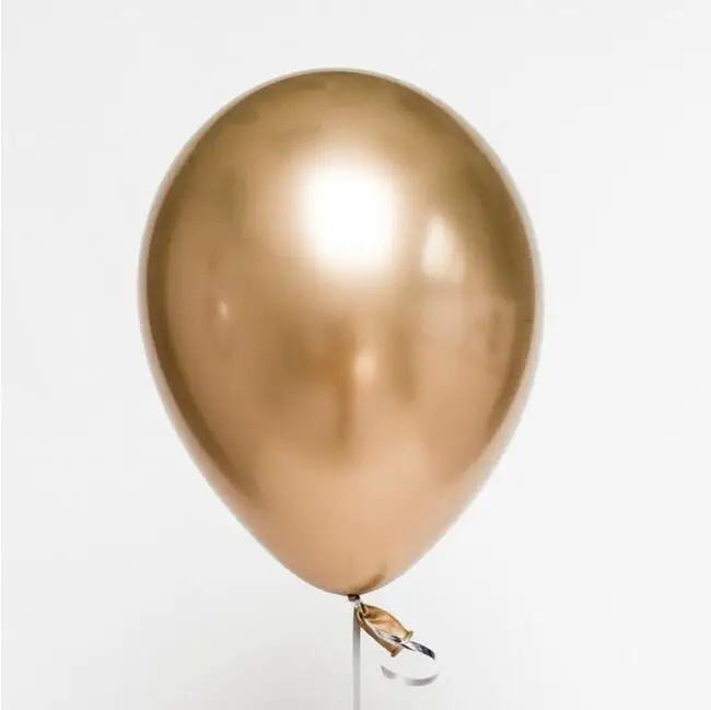 gold 10 шт. 12 дюймов новые шары из латекса цвета металлик толстые жемчужные металлические хромированные цвета свадебные украшения шары globos - Цвет: gold