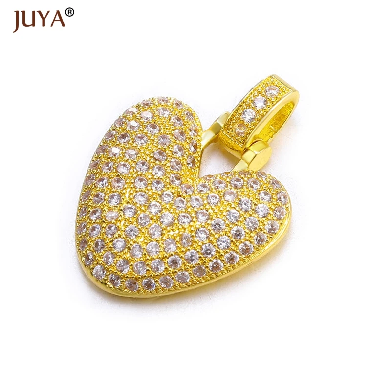 Juya Роскошные AAA циркониевые Стразы буквы 26 алфавит DIY начальный Шарм для женские ювелирные изделия, кулон аксессуары для изготовления