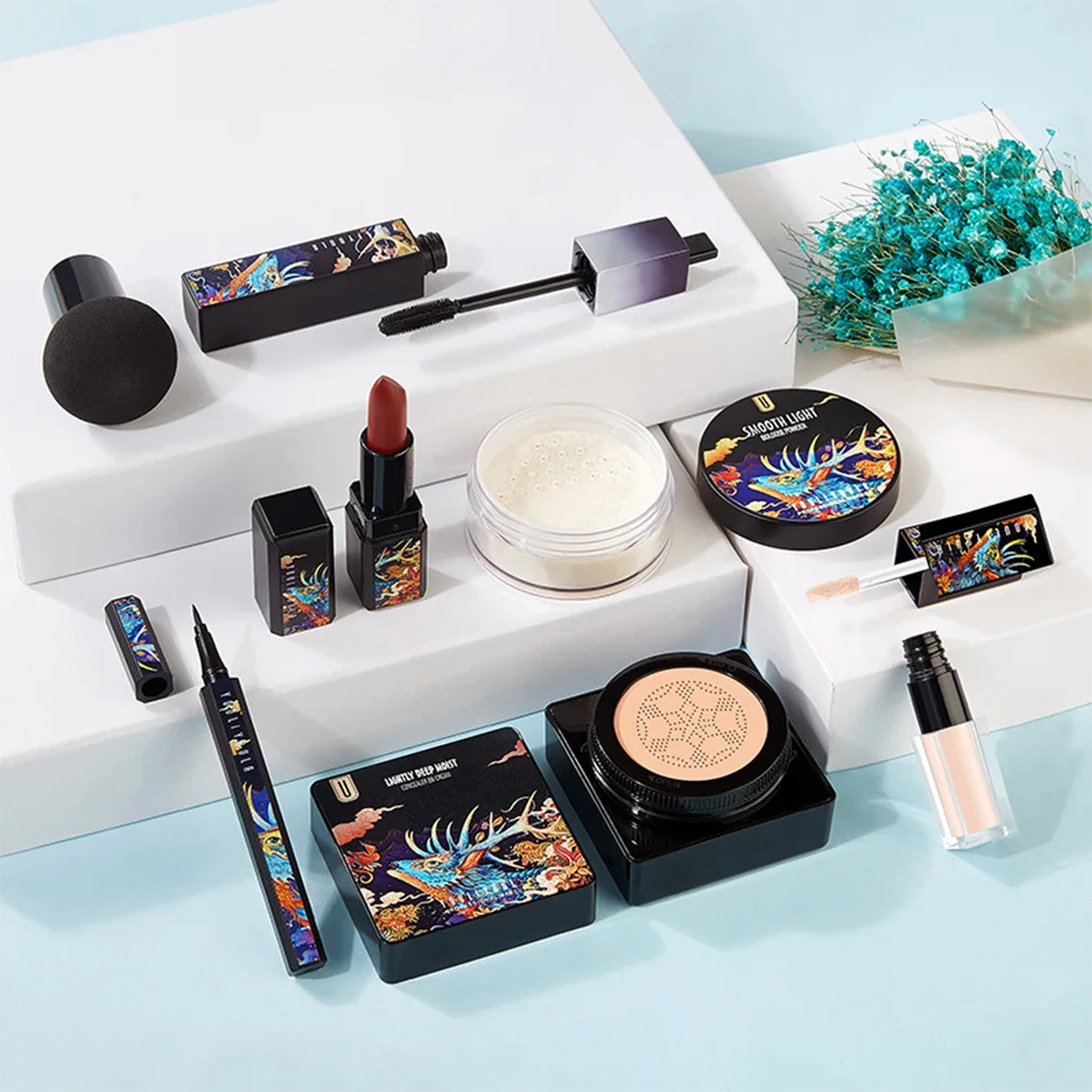 

5pcs/7pcs Mushroom Head Air Cushion BB Cream Makeup Set Create Natural Long-Lasting Beautiful Makeup Makeup Base Set Cosmetic