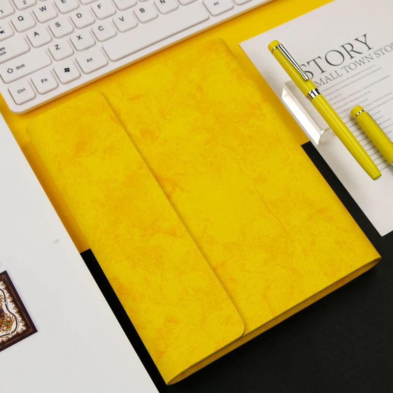 Рекламный Многофункциональный блокнот на заказ чехол из белой бумаги PU A5 подарок