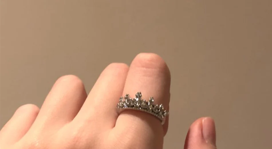 Модные Винтажные кольца с серебряными кристаллами в форме короны для женщин, вечерние ювелирные изделия на свадьбу