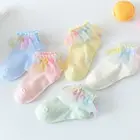 Детские носки для девочек, хлопковые кружевные Дышащие носки-пачки с оборками, От 0 до 5 лет