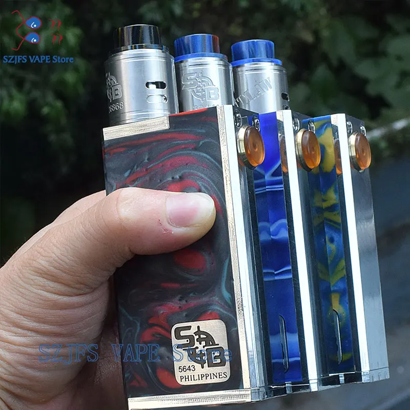 Sub two Aegis коробка мод Питание от двух батарей 18650 электронные сигареты без батареи для sob rta blitzen vs Yiloong Fogger Squonk Box mods