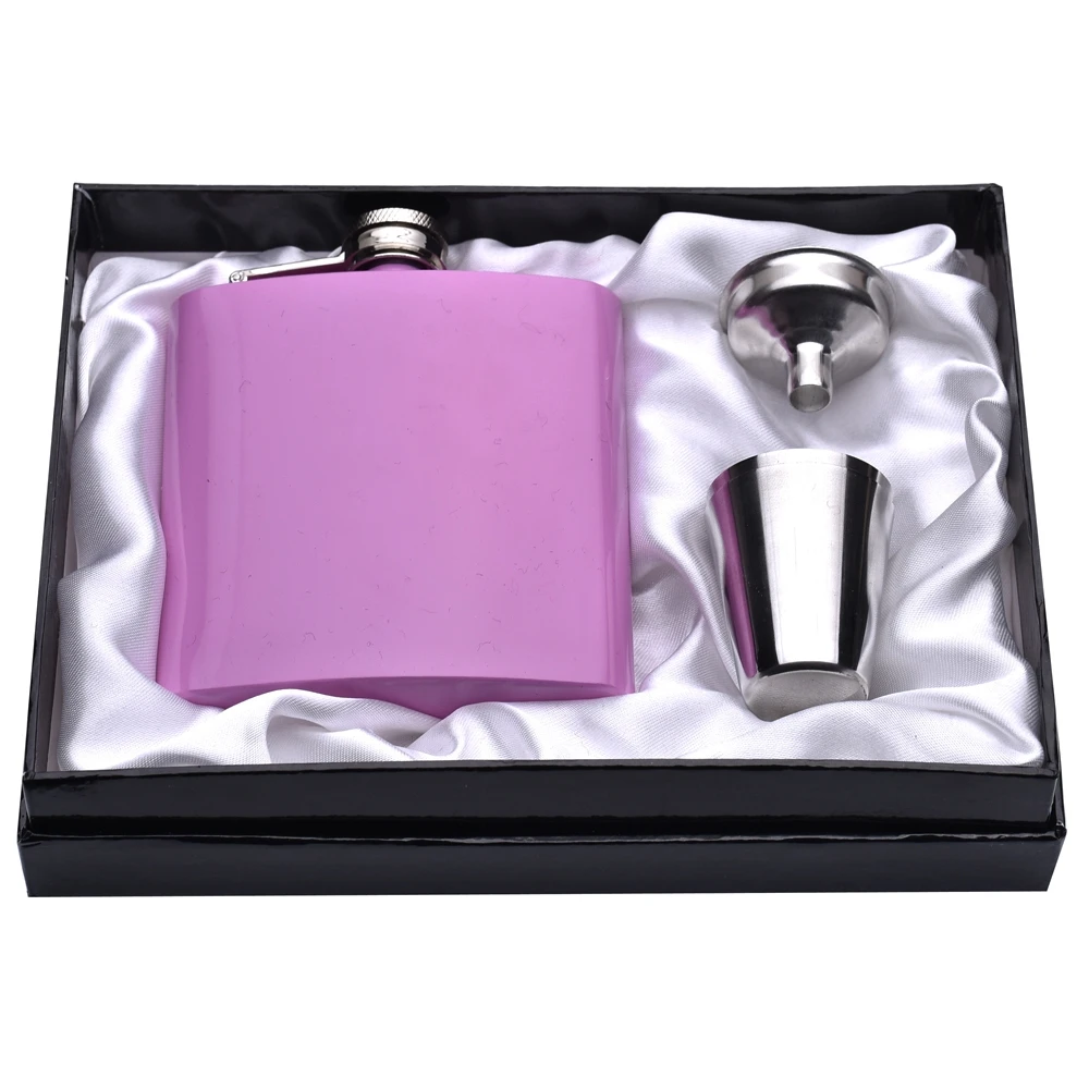 Персонализированная колба 6 унций плоская из нержавеющей стали гравировальная