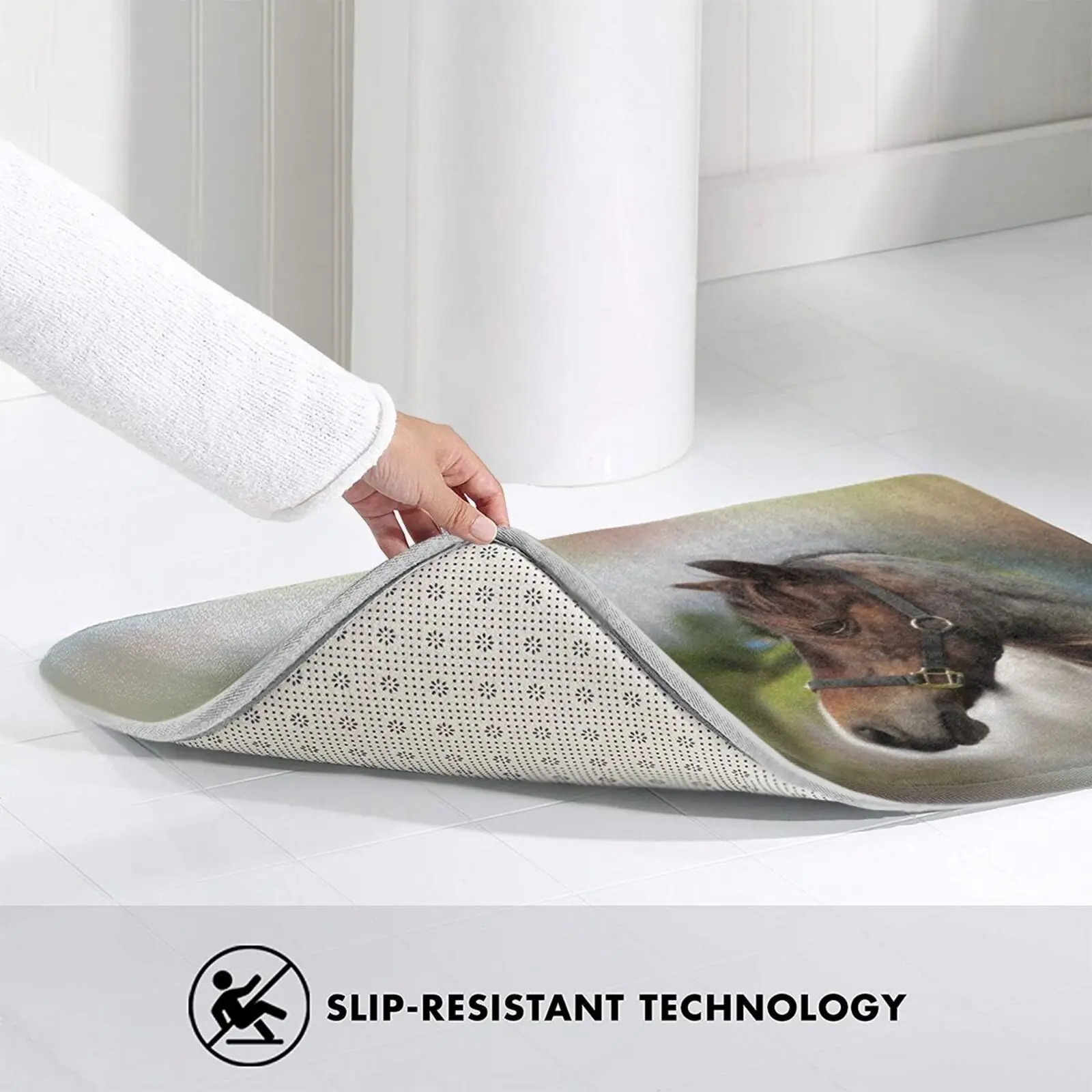 Коврик Коннемара противоскользящий мягкий поглощение воды для лошадей пони