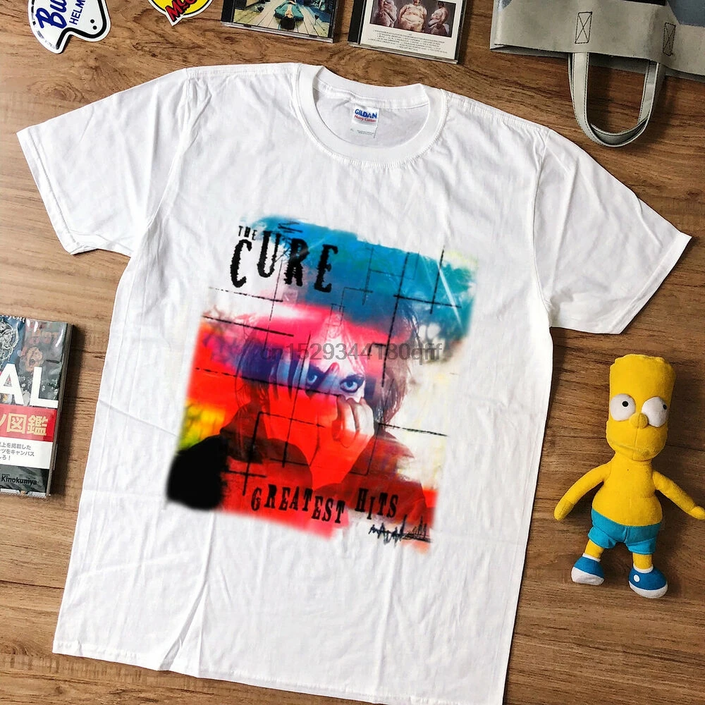 Очень редкая-Футболка-The Cure new greatest Hit-топ белая футболка-usmaiс |
