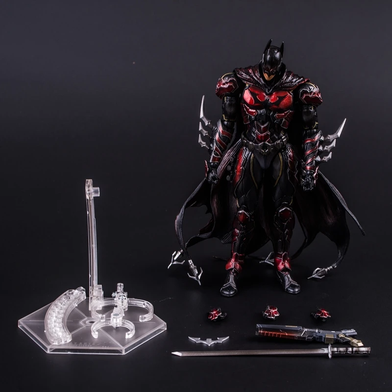 PA super heroes dc экшн-фигурки Play Arts kai Justice League Темный рыцарь красный Бэтмен 27 см горячая модель игрушки носки darts коллекция