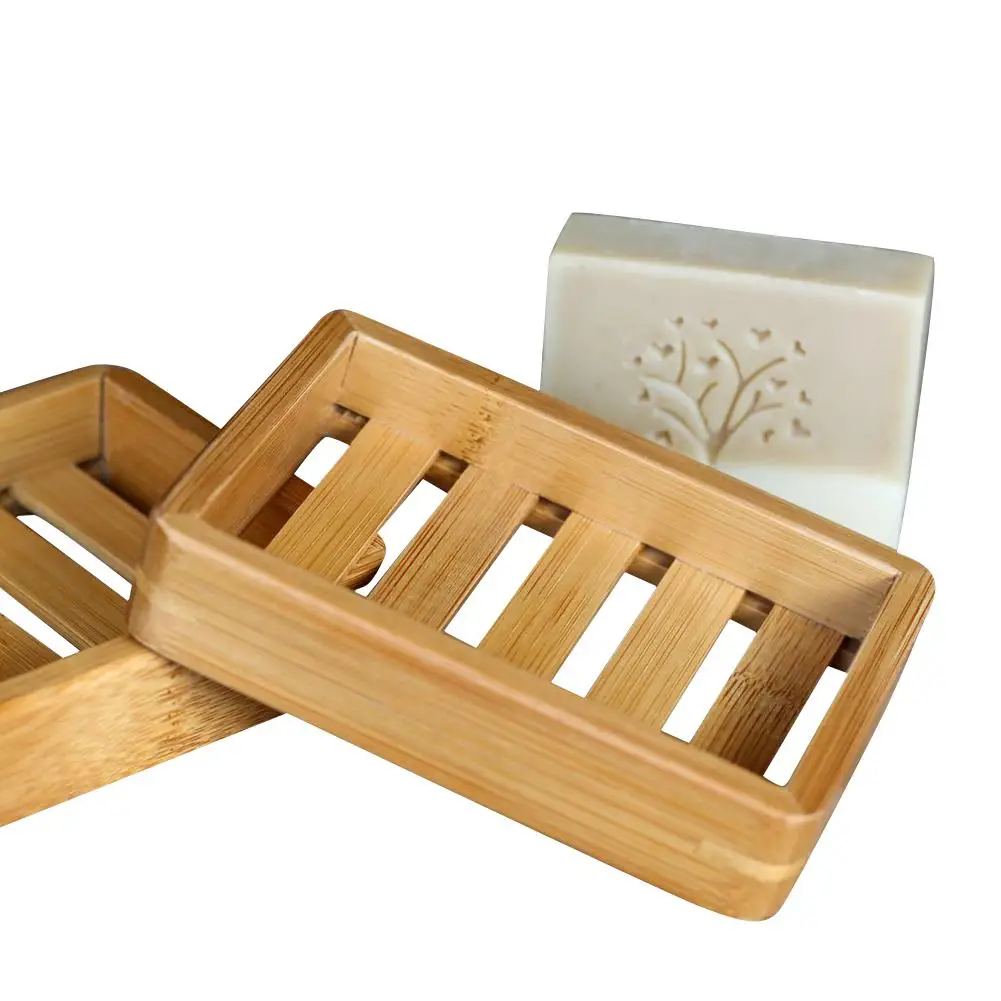Ящик для мыла ванной комнаты простой деревянный поднос антидеформационный