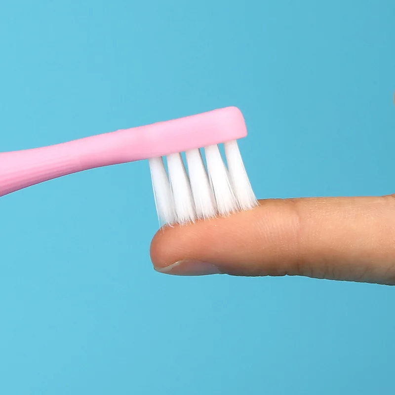 Juego de cepillos de dientes de silicona para beb&eacute;, cerdas suaves, bonitos, para entrenamiento Dental, 3 unids/set-5