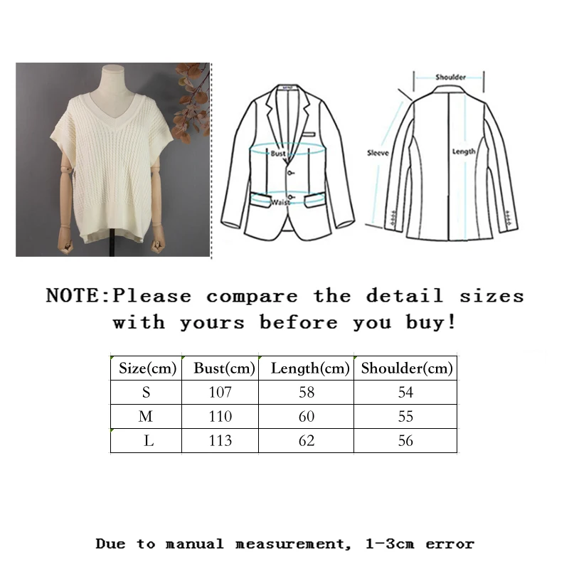 

Vangull Sweater Vest Women Autumn Winter New Oversize Wild Knitted Pullovers Solid Color Vintage Female Sleeveless Knitwear Tops