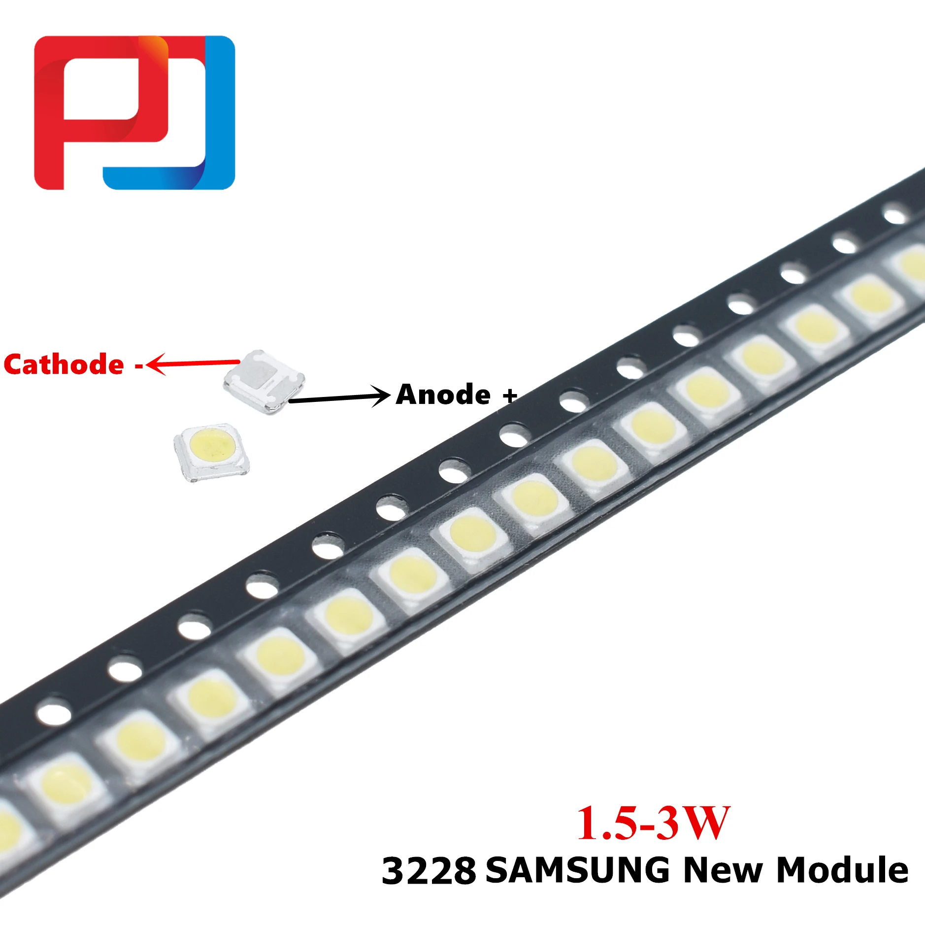 100 шт. для SAMSUNG 2828 светодиодная подсветка TT321A 1-3 Вт 1 5 Вт-3 с zener 3 в 3228 холодный белый