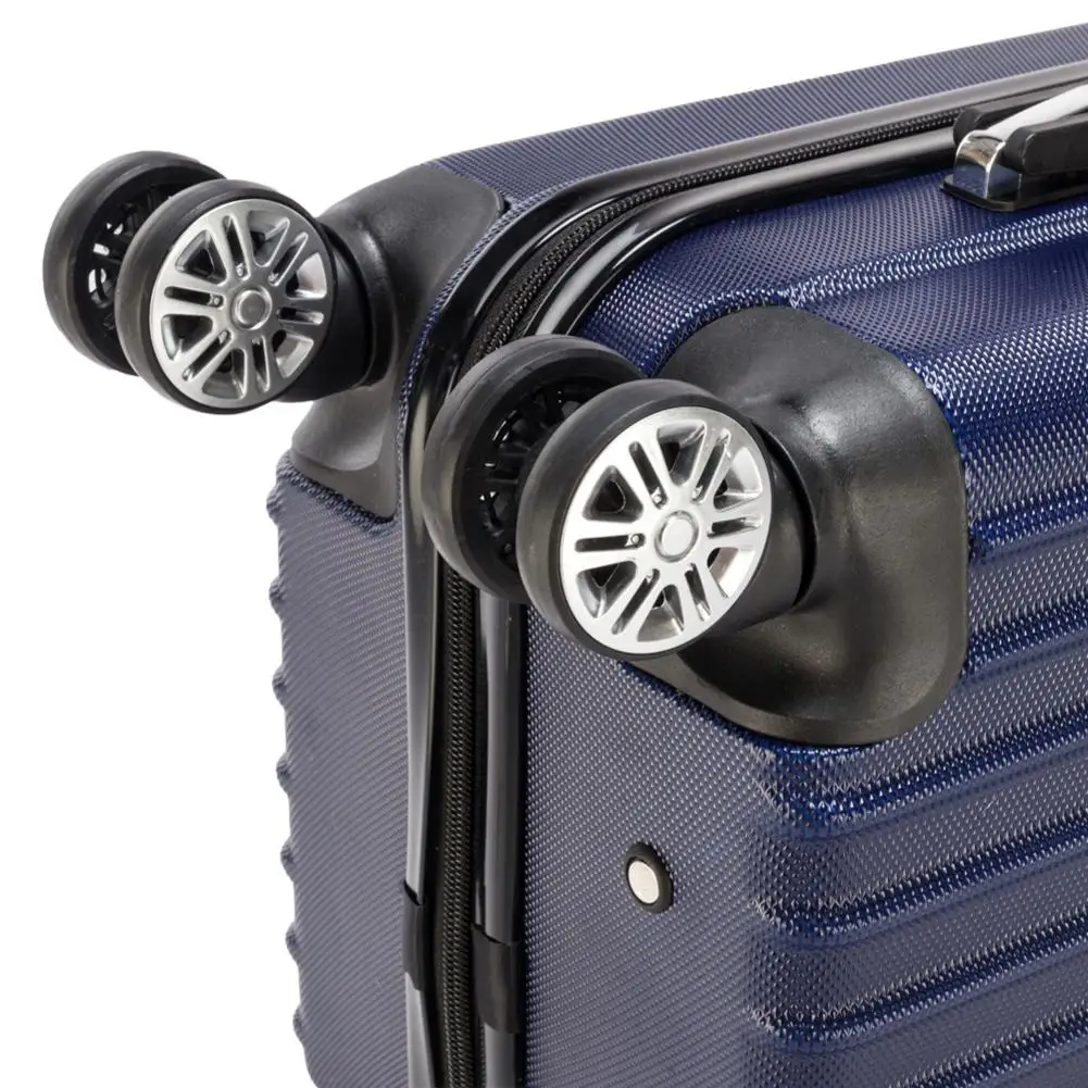 

20 inch Waterproof Spinner Luggage Travel Business Large Capacity Suitcase Bag Rolling Wheels Navy Blue