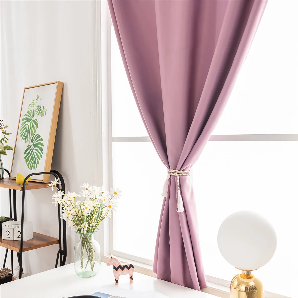 Kitchen Velcro Short Curtains Blackout Solid Curtain for Bathroom Living Room Bedroom Magic Sticks Drape Panel | Дом и сад