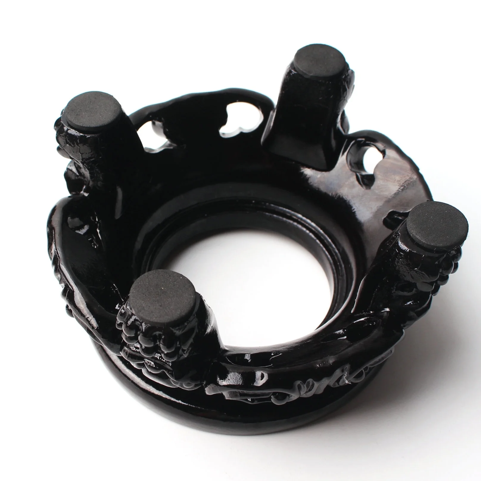 Хрустальный шар сфера основа поддержка каучуковая черная полимерная подставка