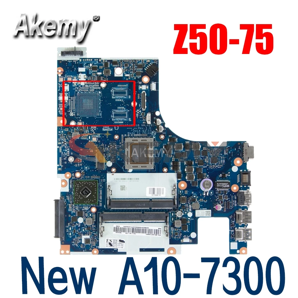 

ACLU7/ACLU8 NM-A291 Motherboard For Lenovo Z50-75 G50-75M G50-75 Laptop motherboard ( For AMD A10-7300 CPU ) mainboard tested