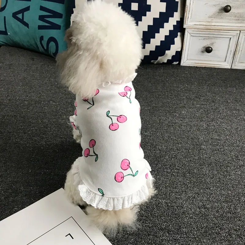 

Cotton Dog T-shirt Pajamas Summer Dog Clothes Cat Puppy Clothing Small Dog Costume Apparel Yorkie Pomeranian Schnauzer Pug Coat