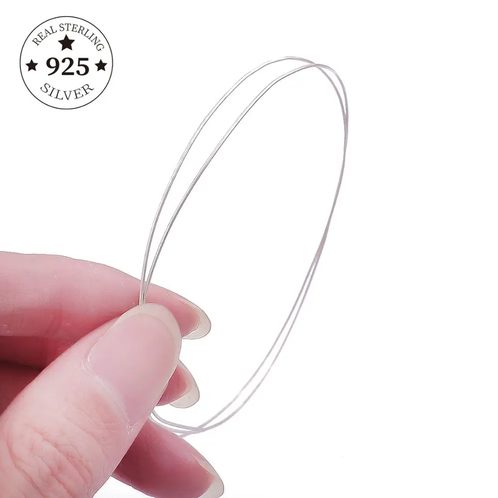 Фурнитура из стерлингового серебра 925 пробы 0 4 5 6 8 1 мм Металлическая линия для