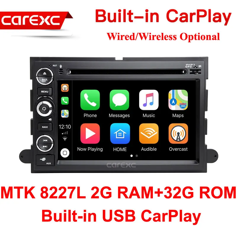 MTK 32G ROM 2 Din Android 9,0 автомобильный dvd-плеер для Ford F150 F350 F450 F550 F250 Fusion Expedition Mustang Explorer Edge Radio CarPlay Head - Цвет: MTK 32G ROM