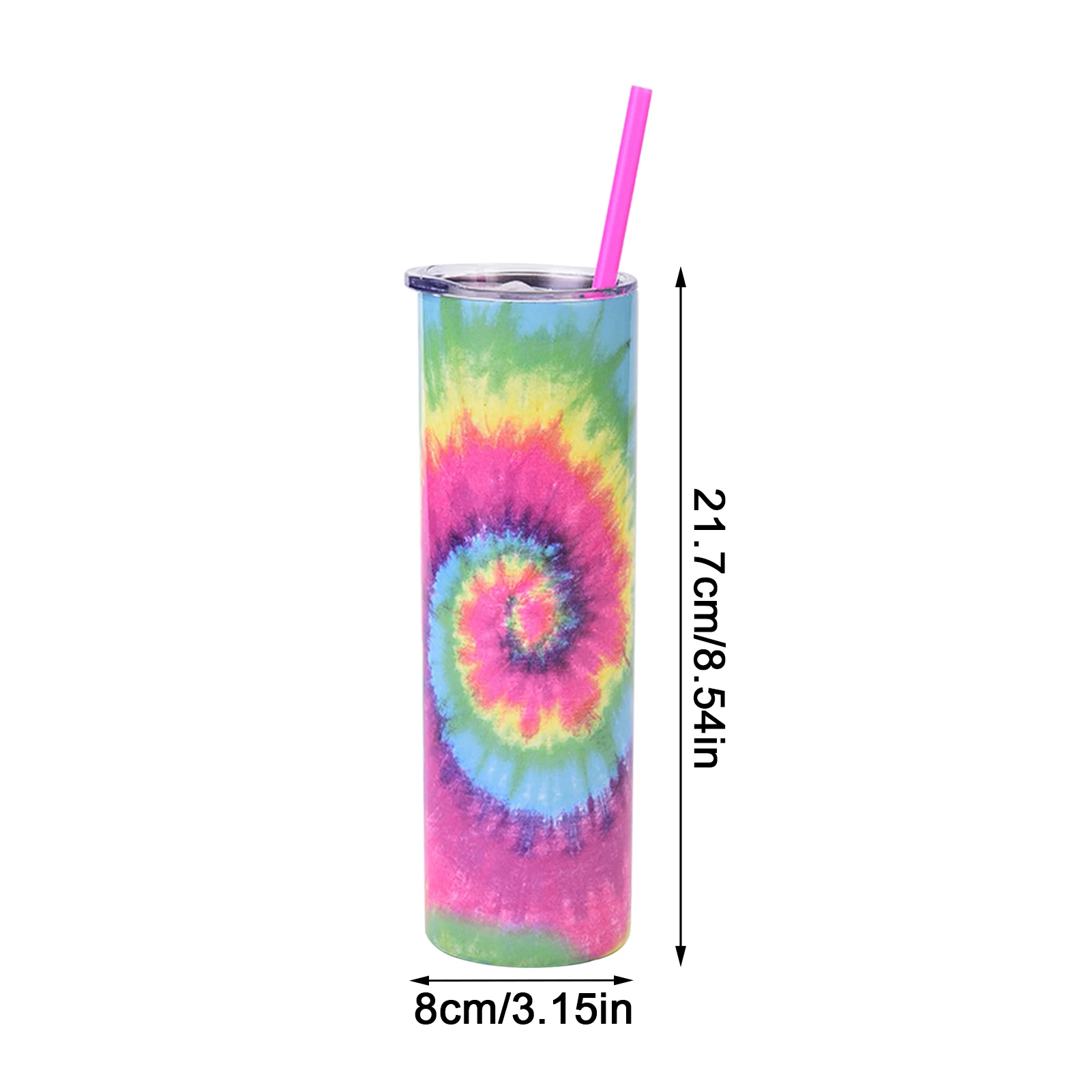 

650ml Stainless Steel Cup 20-ounce Colorful Double Wall Cup Double-wall Vacuum Insulation Layer Splash-proof Travel Office Tool