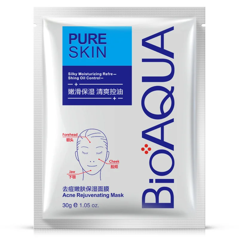 

Увлажняющая Маска BIOAQUA для кожи от акне, восстанавливает воду, контролирует жирность, сужает поры, осветляет цвет кожи и маска для лица