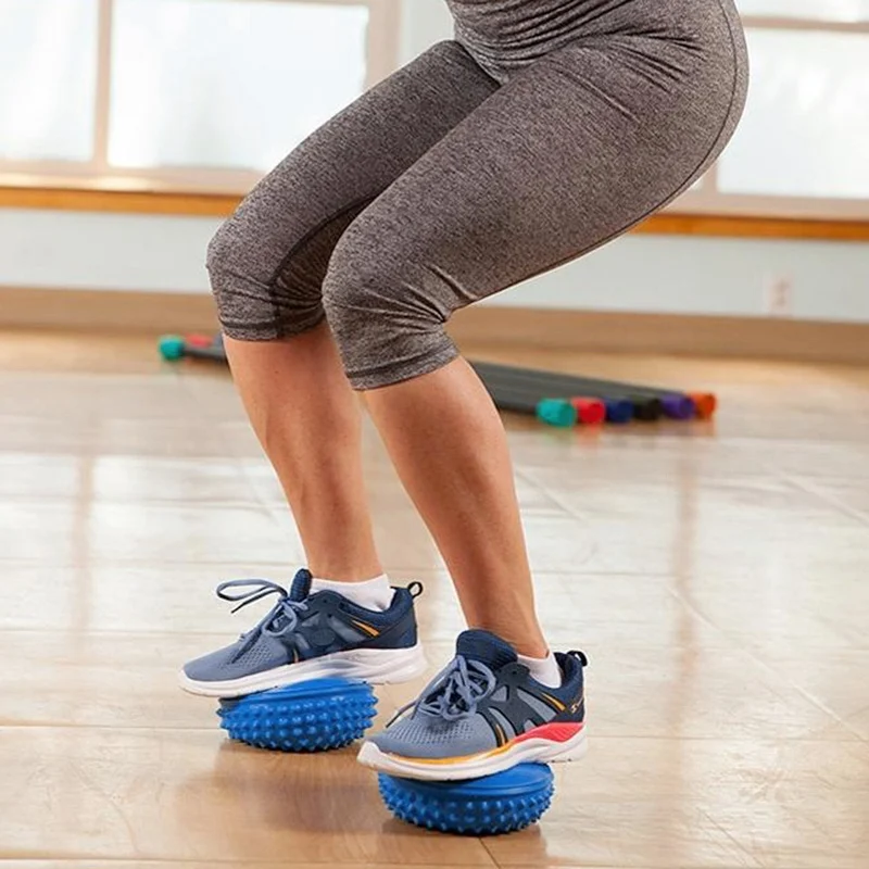 Новый мяч для йоги спорта фитнеса массажный полукруглый упражнений йогинга