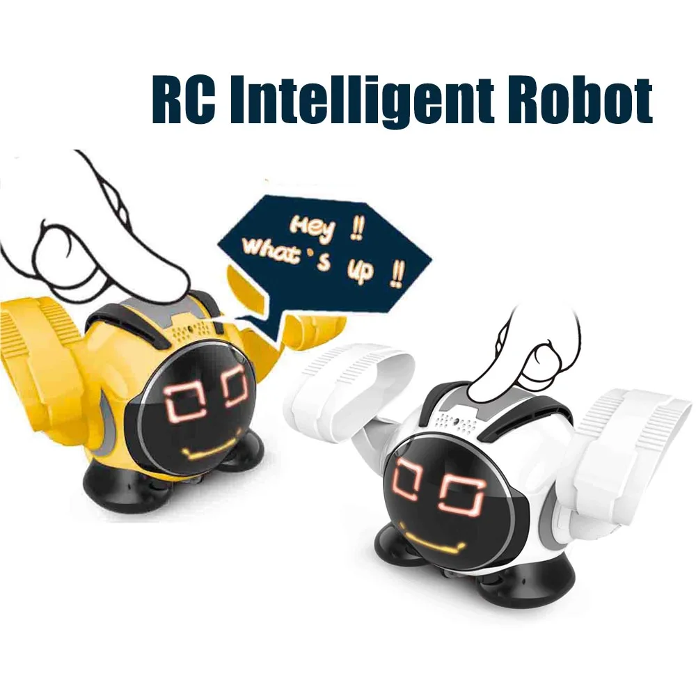Радиоуправляемый мини робот с освещение музыка автоматическая демонстрация