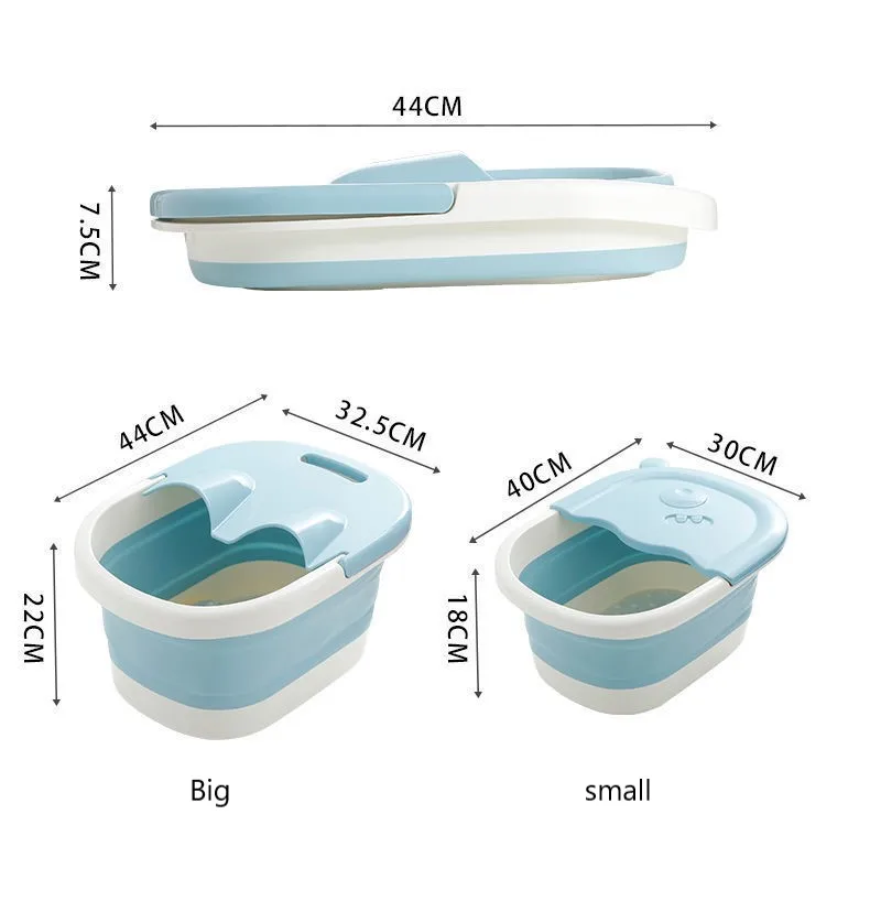 

Foldable Foot Bath Household Bathroom Portable Adult Footbath Laundry Tub Plastic Foot Bath Artifact To Save Space