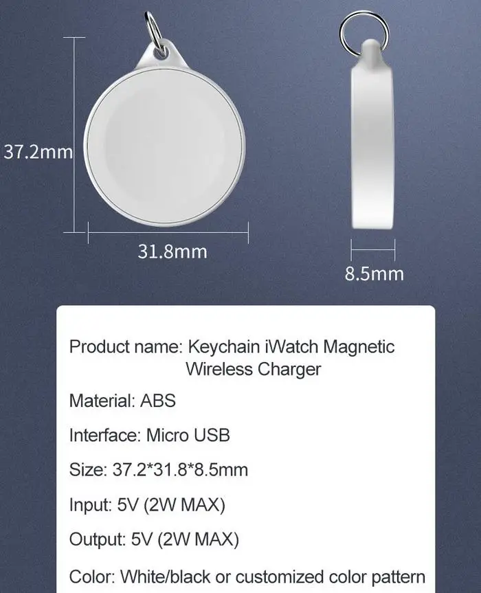 Yiwa внешняя батарея для Apple Watch 1 2 3 4 Беспроводное зарядное устройство Внешний